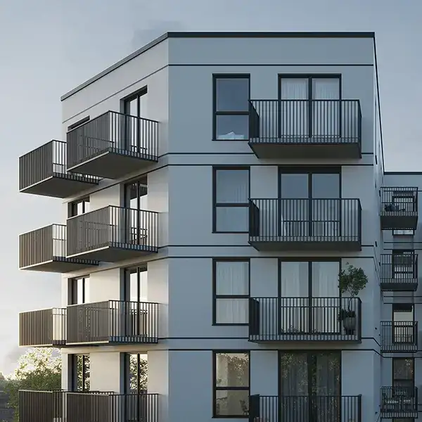 Even <strong>two balconies</strong> to the apartament