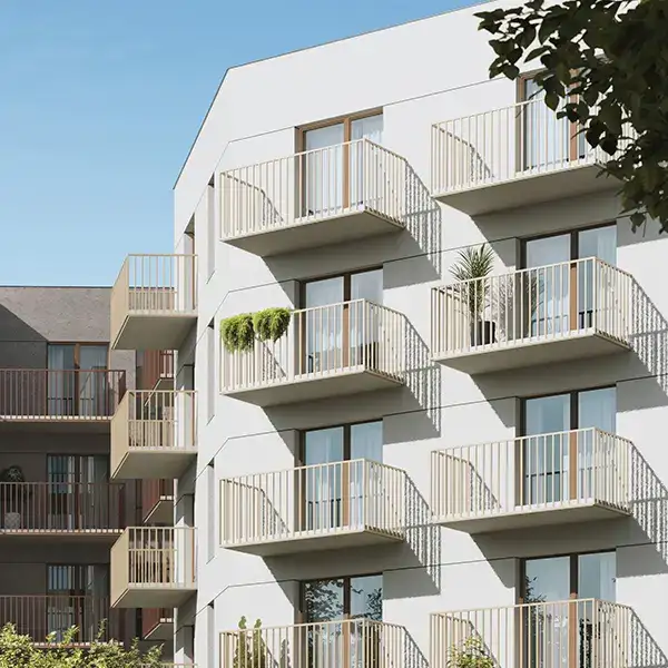 <strong>Even two balconies </strong>per apartment
