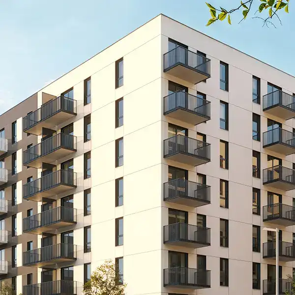Up to <strong>two balconies</strong> per apartment