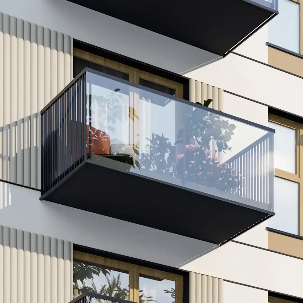 <strong>Glass</strong> balcony <strong>railings</strong>