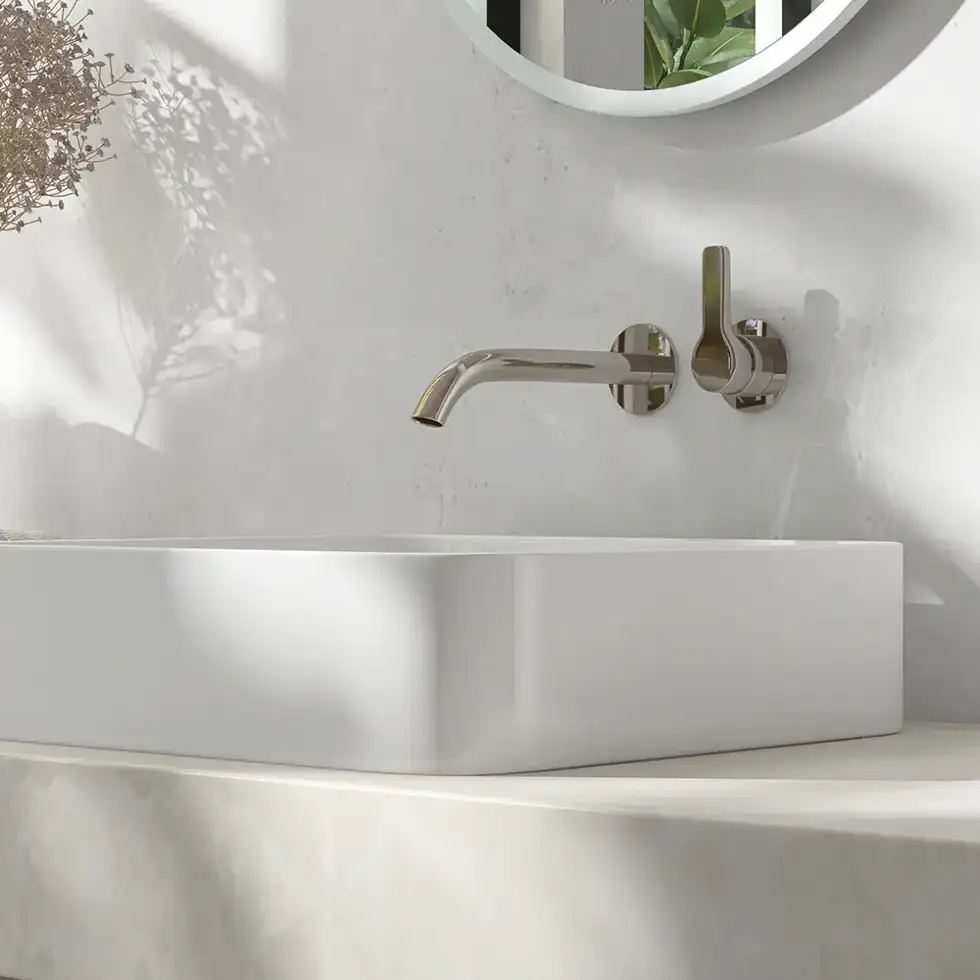 Plastered bathroom and <strong>concealed plumbing and sewage system</strong>