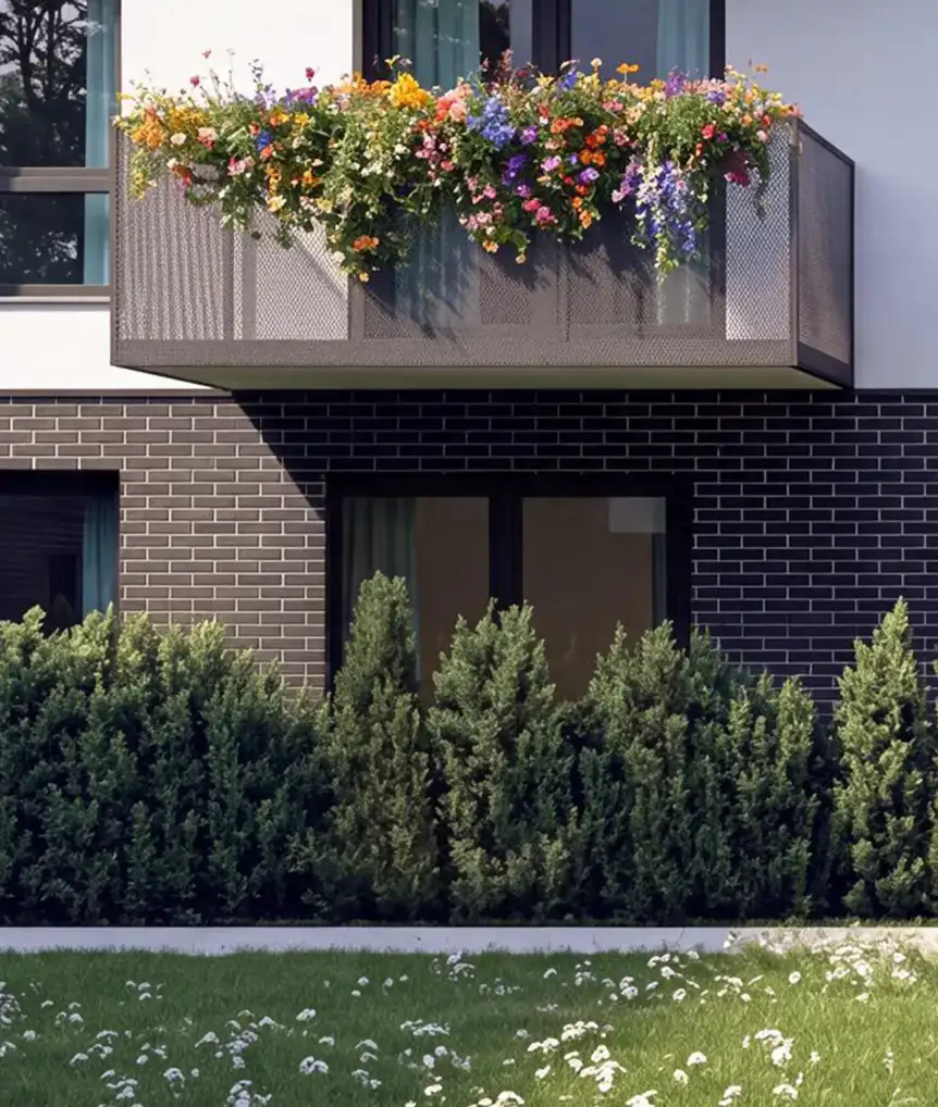 Graphite clinker façade