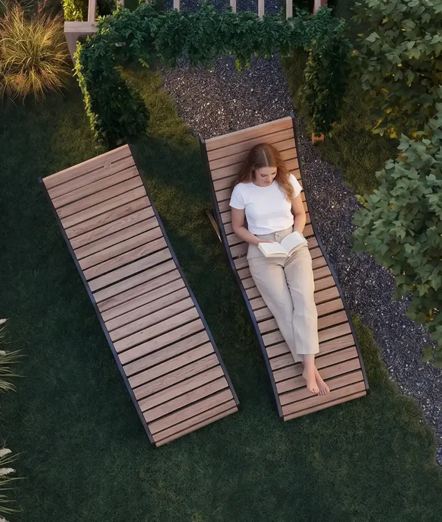 Relax in the sunshine right outside your home