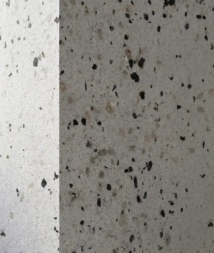 Avant-garde beige integrated into the facade