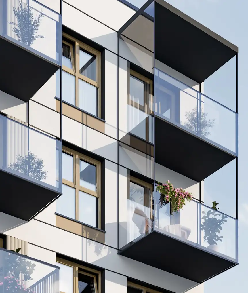 Built-in loggias for flats